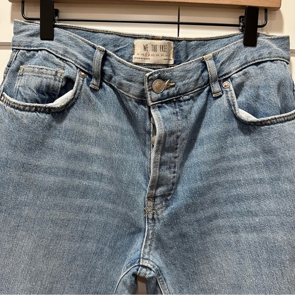 We The Free Maggie Mid-Rise Straight-Leg Jeans Size 26 - Picture 12 of 12